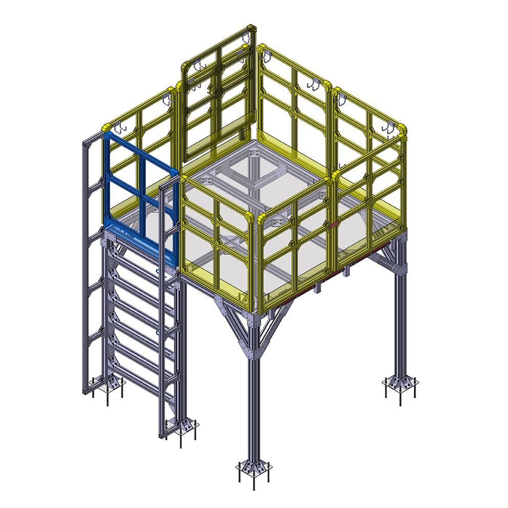 Fixed Platform for Driver Seat & Cabin Door Installation